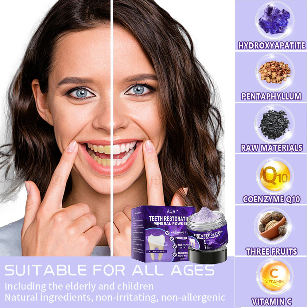 AQA™ Teeth Restoration Mineral Powder🦷(ADA recommended)