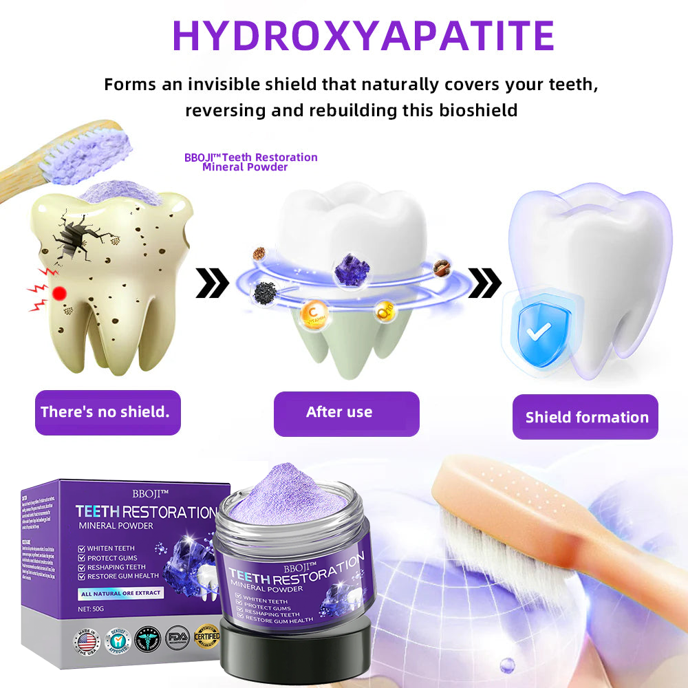 🦷 BBOJI™ Teeth Restoration Mineral Powder – Stronger Teeth, Healthier Smile, Visible Results