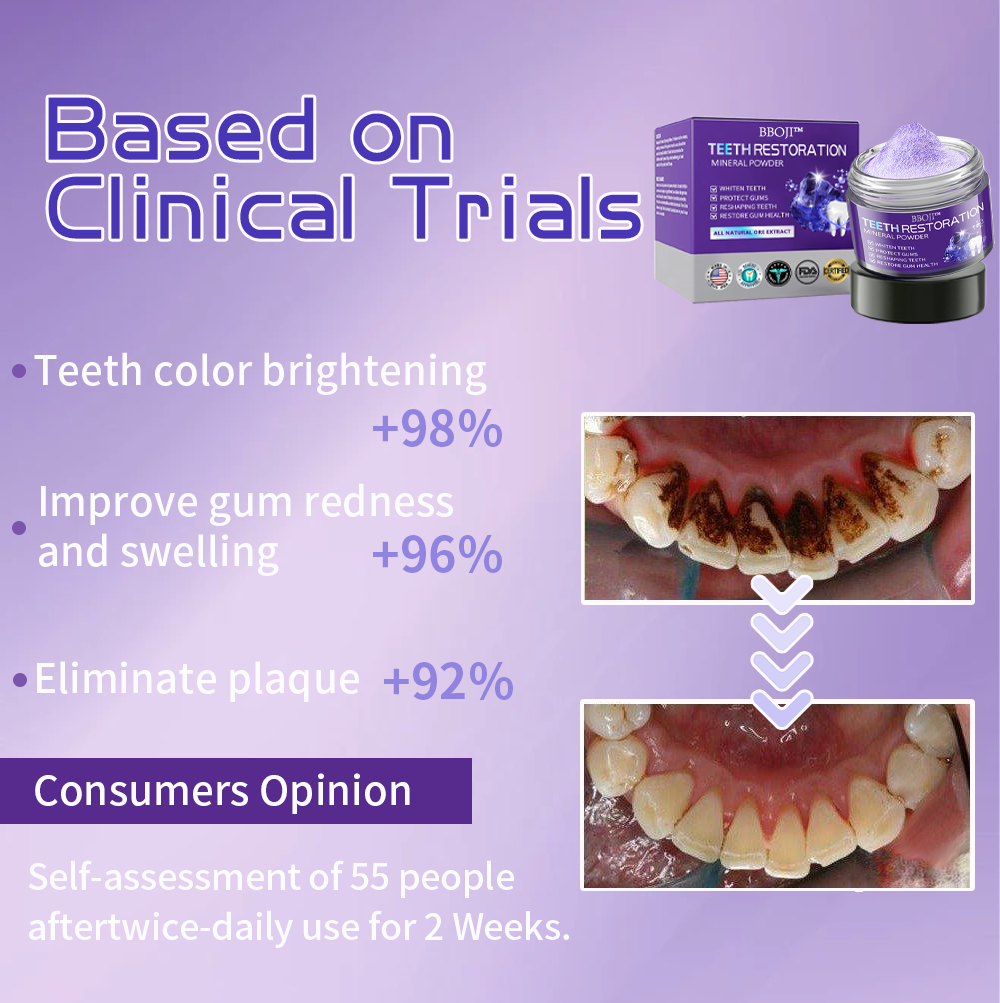 🦷 BBOJI™ Teeth Restoration Mineral Powder – Stronger Teeth, Healthier Smile, Visible Results