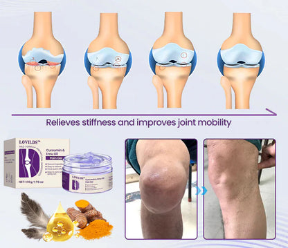 LOVILDS™ Curcumin & Emu Oil Pain Gel – 🏥Backed by US Osteopathic Experts