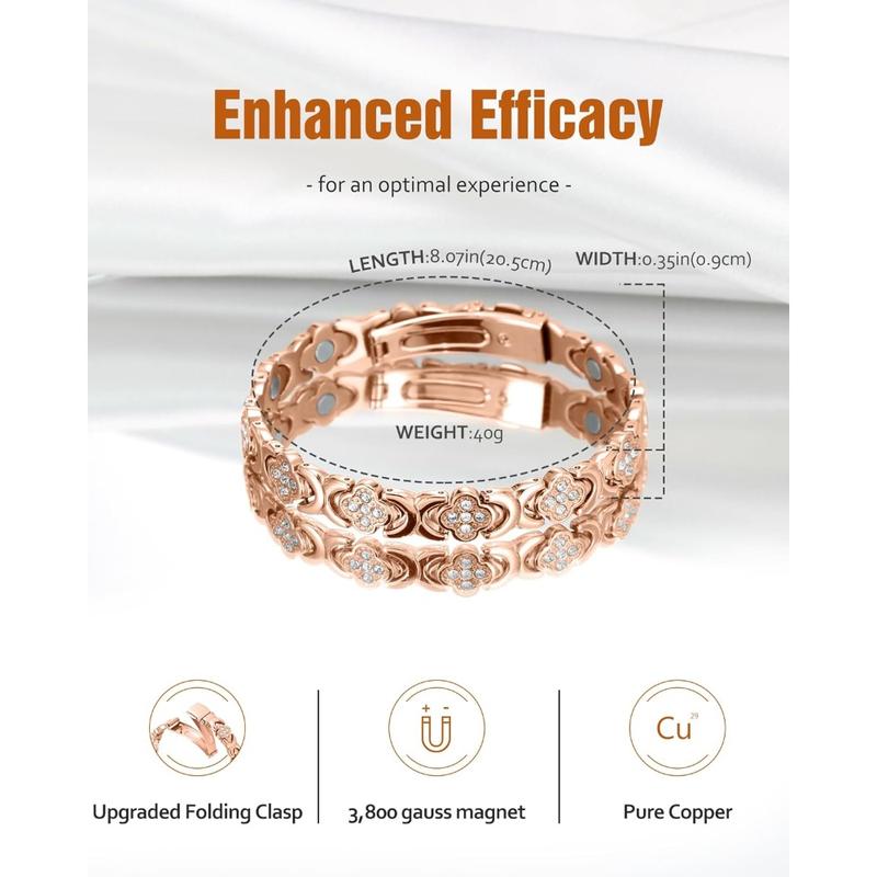 Diystar®  Pure Copper Magnetic Bracelet with 3800 Gauss Effective Magnets Outdoorfun